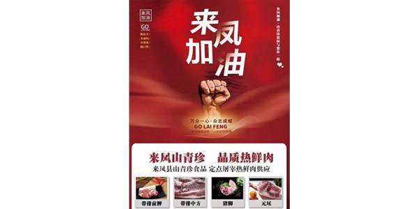 “來(lái)鳳抗疫 民企共生” 山青珍保供鮮肉助民無(wú)憂